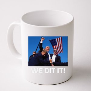 We Did It Trump 45 47 Xmas 2024 Coffee Mug