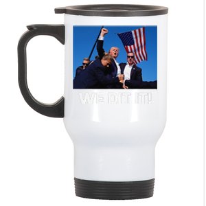 We Did It Trump 45 47 Xmas 2024 Stainless Steel Travel Mug