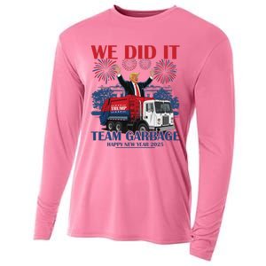 We Did It Team Garbage Trump 2025 Happy New Year Cooling Performance Long Sleeve Crew