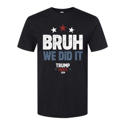 We Did It Bruh We Won Trump Vance Softstyle® CVC T-Shirt