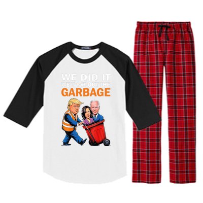 We Did It We Took Out The Garbage Raglan Sleeve Pajama Set