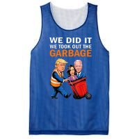 We Did It We Took Out The Garbage Mesh Reversible Basketball Jersey Tank