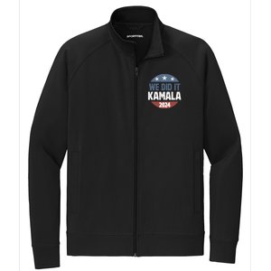 We Did It We Won Kamala Walz 2024 Election Stretch Full-Zip Cadet Jacket