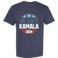 We Did It We Won Kamala Walz 2024 Election Garment-Dyed Heavyweight T-Shirt