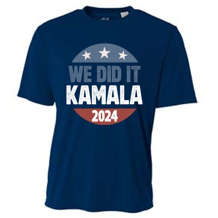 We Did It We Won Kamala Walz 2024 Election Cooling Performance Crew T-Shirt