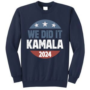 We Did It We Won Kamala Walz 2024 Election Sweatshirt