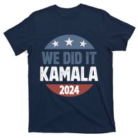 We Did It We Won Kamala Walz 2024 Election T-Shirt