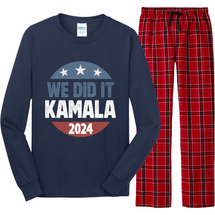 We Did It We Won Kamala Walz 2024 Election Long Sleeve Pajama Set