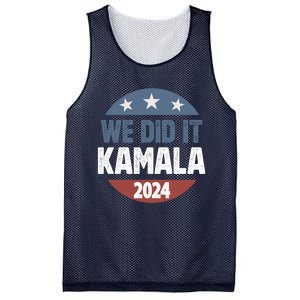 We Did It We Won Kamala Walz 2024 Election Mesh Reversible Basketball Jersey Tank