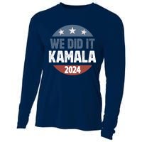 We Did It We Won Kamala Walz 2024 Election Cooling Performance Long Sleeve Crew