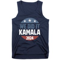 We Did It We Won Kamala Walz 2024 Election Tank Top