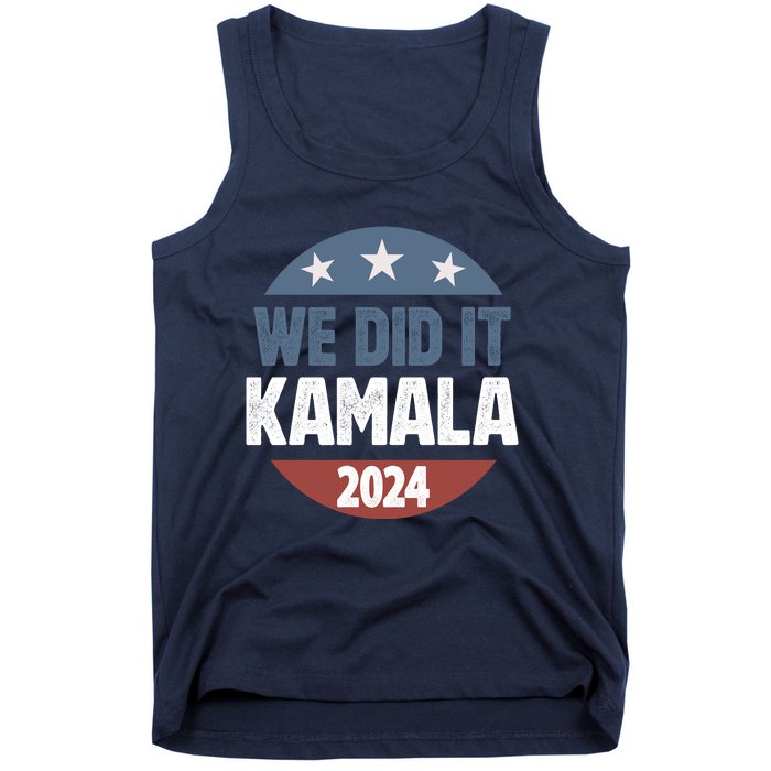 We Did It We Won Kamala Walz 2024 Election Tank Top