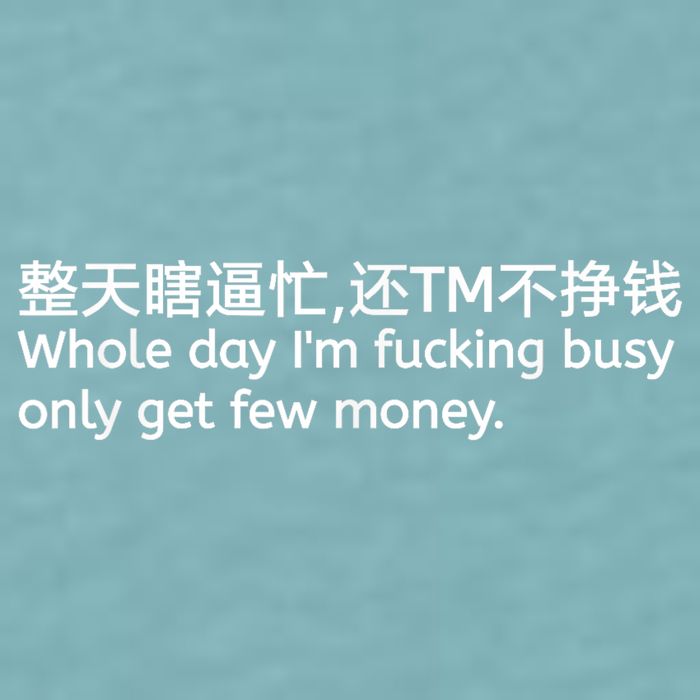 Whole Day I’m Fucking Busy Only Get Few Money Sueded Cloud Jersey T-Shirt