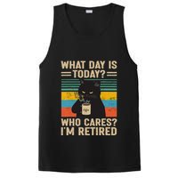 What Day Is Today Who Cares Im Retired Cat And Coffee PosiCharge Competitor Tank