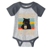 What Day Is Today Who Cares Im Retired Cat And Coffee Infant Baby Jersey Bodysuit