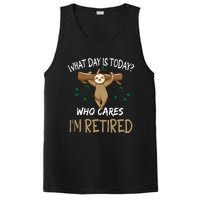 What Day Is Today Whocares I Am Retired Retirement Sloth PosiCharge Competitor Tank