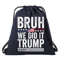 We Did It Bruh We Won Trump Vance 2024 Drawstring Bag