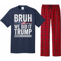 We Did It Bruh We Won Trump Vance 2024 Pajama Set