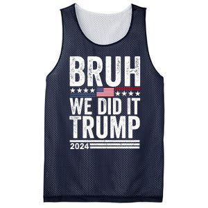 We Did It Bruh We Won Trump Vance 2024 Mesh Reversible Basketball Jersey Tank