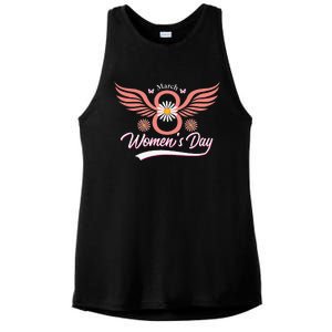 Women's Day Is Every Day 8th Of March Break The Bias Culture Funny Ladies PosiCharge Tri-Blend Wicking Tank