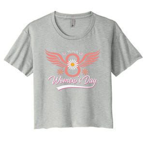 Women's Day Is Every Day 8th Of March Break The Bias Culture Funny Women's Crop Top Tee