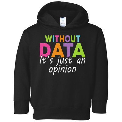 Without Data It's Just An Opinion Toddler Hoodie