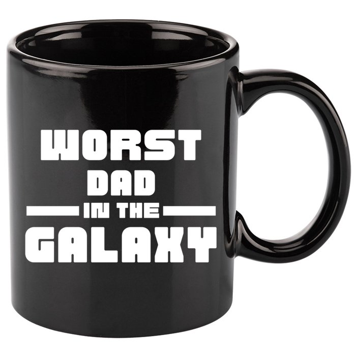 Worst Dad In The Galaxy Gift 11oz C Handle Ceramic Mug