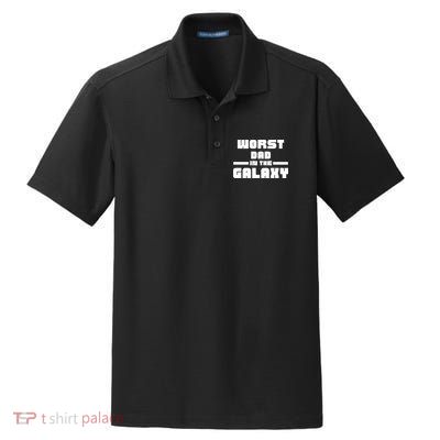 Worst Dad In The Galaxy Gift Dry Zone Grid Polo