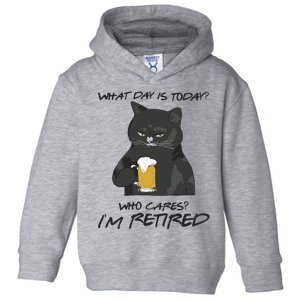 What Day Is Today Who Cares I’m Retired Beer Toddler Hoodie