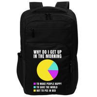 Why Do I Get Up In The Morning Funny I Have To Pee Impact Tech Backpack