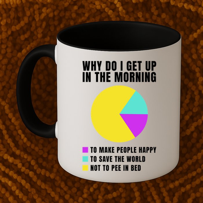 Why Do I Get Up In The Morning Funny I Have To Pee Coffee Mug