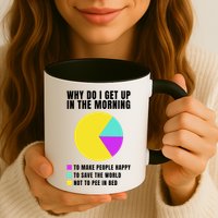 Why Do I Get Up In The Morning Funny I Have To Pee Coffee Mug