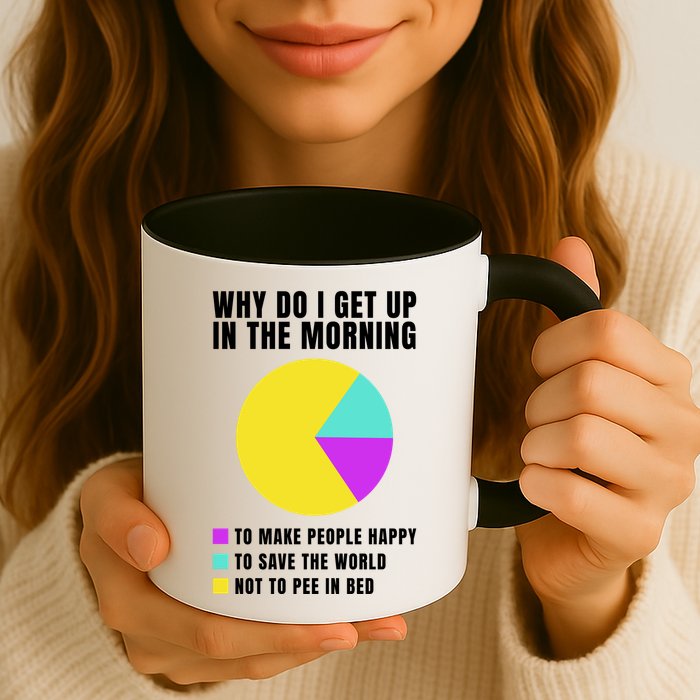 Why Do I Get Up In The Morning Funny I Have To Pee Coffee Mug