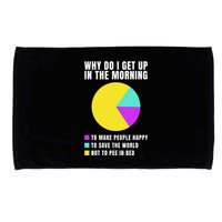 Why Do I Get Up In The Morning Funny I Have To Pee Microfiber Hand Towel