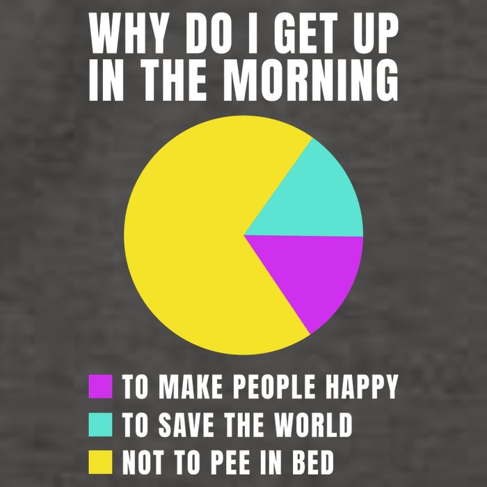 Why Do I Get Up In The Morning Funny I Have To Pee Vector Backpack