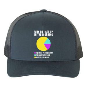 Why Do I Get Up In The Morning Funny I Have To Pee Yupoong Adult 5-Panel Trucker Hat