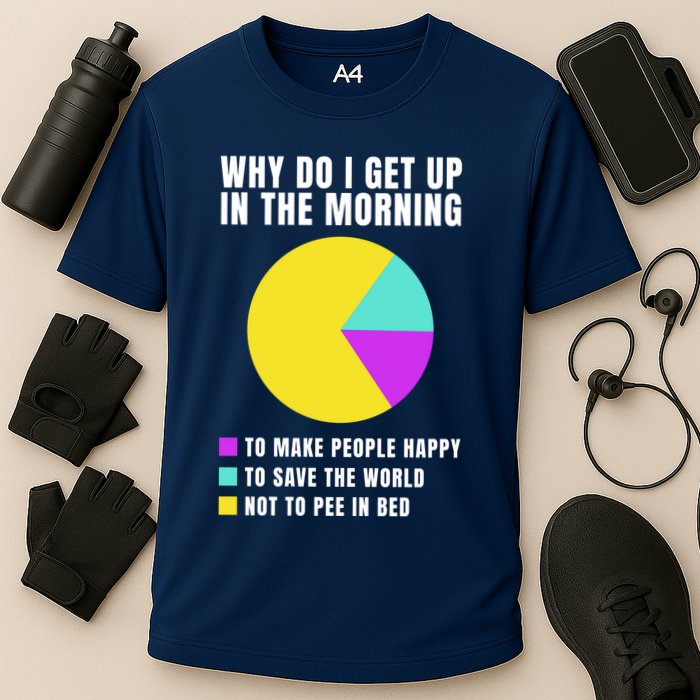 Why Do I Get Up In The Morning Funny I Have To Pee Performance Shirt