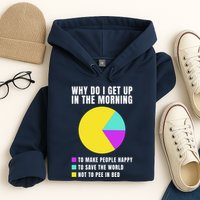 Why Do I Get Up In The Morning Funny I Have To Pee Hoodie