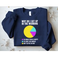 Why Do I Get Up In The Morning Funny I Have To Pee Sweatshirt
