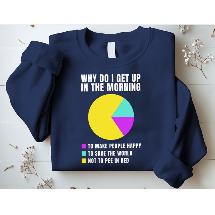 Why Do I Get Up In The Morning Funny I Have To Pee Sweatshirt