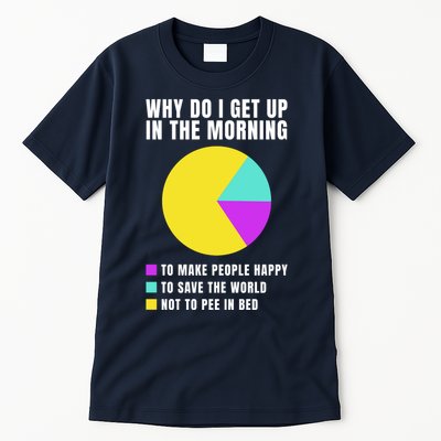Why Do I Get Up In The Morning Funny I Have To Pee Tall T-Shirt