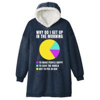 Why Do I Get Up In The Morning Funny I Have To Pee Hooded Wearable Blanket
