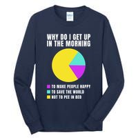 Why Do I Get Up In The Morning Funny I Have To Pee Tall Long Sleeve T-Shirt