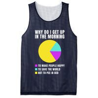 Why Do I Get Up In The Morning Funny I Have To Pee Mesh Reversible Basketball Jersey Tank