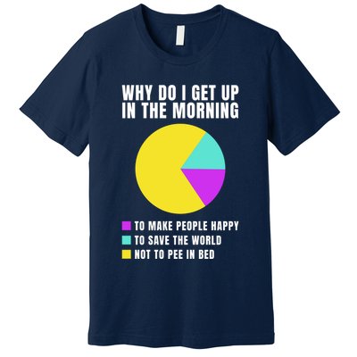 Why Do I Get Up In The Morning Funny I Have To Pee Premium T-Shirt