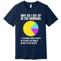 Why Do I Get Up In The Morning Funny I Have To Pee Premium T-Shirt