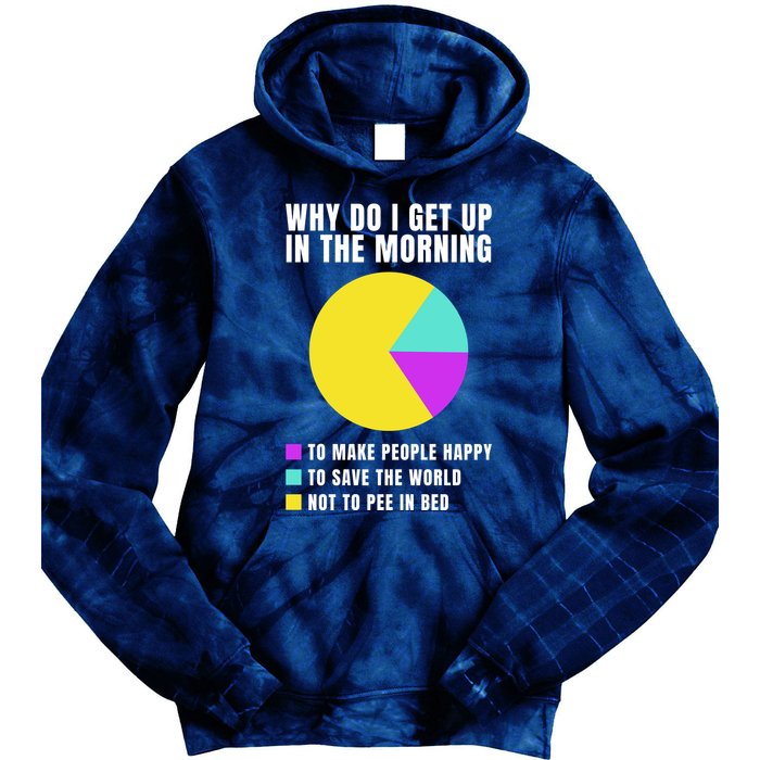 Why Do I Get Up In The Morning Funny I Have To Pee Tie Dye Hoodie