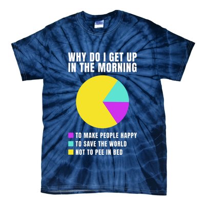 Why Do I Get Up In The Morning Funny I Have To Pee Tie-Dye T-Shirt