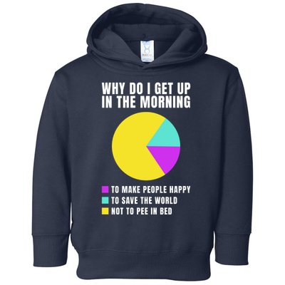 Why Do I Get Up In The Morning Funny I Have To Pee Toddler Hoodie