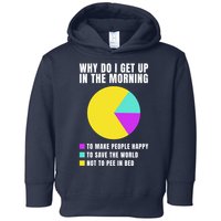 Why Do I Get Up In The Morning Funny I Have To Pee Toddler Hoodie